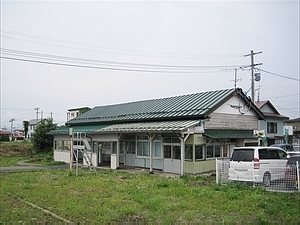 ホーム側の駅舎